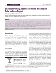 Bilateral Primary Adenocarcinoma of Fallopian Tube: A Case Report