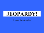 Blank Jeopardy - Mahtomedi Middle School