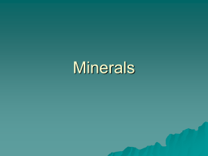 Minerals - Geology