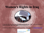 Women`s Rights in Iraq - Database of K