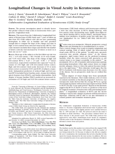 Longitudinal Changes in Visual Acuity in Keratoconus