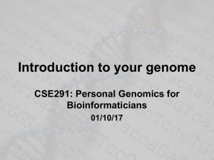 Introduction to your genome