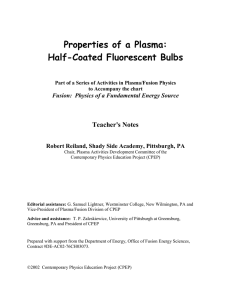 Properties of a Plasma: Half