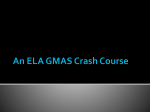 GMAS Crash Couse
