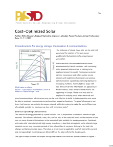 Cost-Optimized Solar