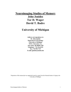 Neuroimaging Studies of Memory. In Encyclopedia of the