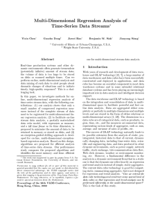 Multi-Dimensional Regression Analysis of Time