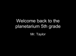 Welcome to the planetarium
