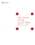 SQL Server to SQL Server PDW Migration Guide