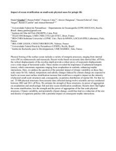 Impact of ocean stratification on small