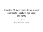 Chapter 23. Aggregate demand and aggregate supply in the open