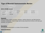 Instrumentation Review