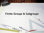 Finite groups