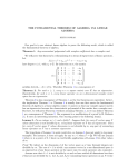 THE FUNDAMENTAL THEOREM OF ALGEBRA VIA LINEAR