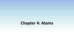 C4S1 - The Development of Atomic Theory