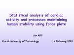 Statistical analysis of cardiac activity and processes