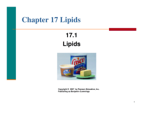 Chapter 17 Lipids