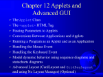 Chapter 12. Applets and Advanced GUI