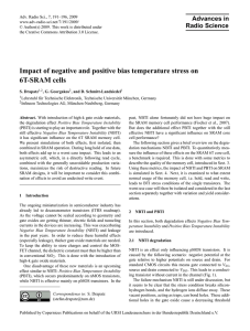 Impact of negative and positive bias temperature stress on 6T