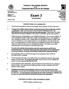 November 2003 examination