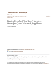 Feeding Records of True Bugs (Hemiptera: Heteroptera) from