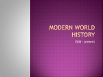 Modern world history
