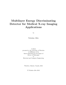 Multilayer Energy Discriminating Detector for Medical X