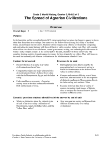 The Spread of Agrarian Civilizations