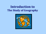 Unit 1: An Overview of Geography