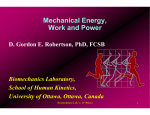 Mechanica Work an al Energy Energy, d Power