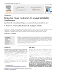 Epidermal nevus syndrome: An unusual cerebellar