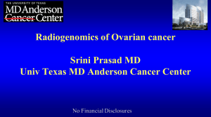 Ovarian Cancer - SCBT-MR