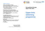 Upper limb stretching programme