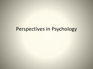 Perspectives in Psychology