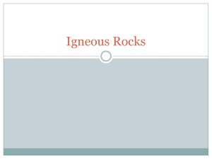 Igneous Rocks