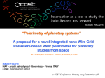 A proposal for a novel integrated nano Wire Grid Polarisers