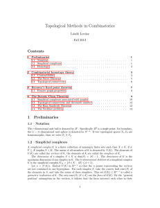 Topological Methods in Combinatorics