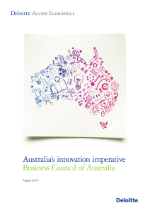 Australia`s innovation imperative Business Council of Australia