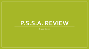PSSA Review - Belle Vernon Area