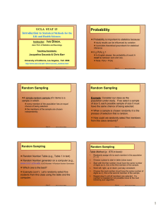 Probability - UCLA Statistics