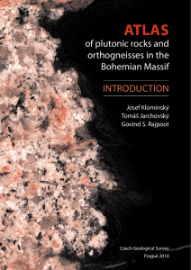 ATLAS of plutonic rocks and orthogneisses in the Bohemian Massif