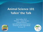 Animal Science 101 - University of Hawaii at Manoa