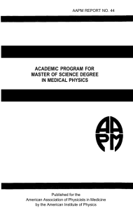 academic program for master of science degree in medical