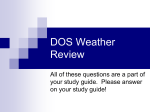 DOS Weather Review