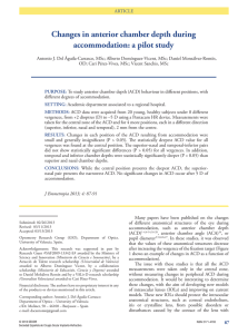 Changes in anterior chamber depth during accommodation: a pilot