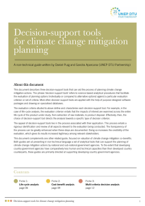 Decision-support tools for climate change mitigation planning