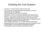 Clarifying the Coal Question