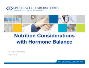 Nutrition Considerations with Hormone Balance