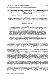 The Genome-linked Protein of Picornaviruses. VIII. Complete Amino