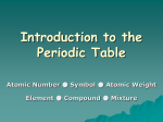 Int. Sci. 9 Modern Periodic Table Powerpoint